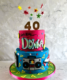 80ie-inspired-birthday-cake