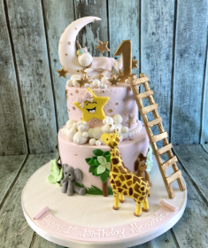 Amimals-on-the-moon-nursery-animal-birthday-cake-