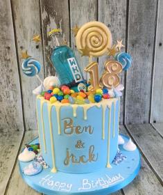 blue wicked cake sweet cake drip cake birthday cake Dublin Ireland blue cake