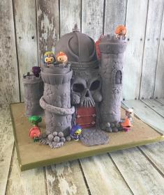 castle gray skull cake  castle cake , birthday cake skull cake dublin ireland