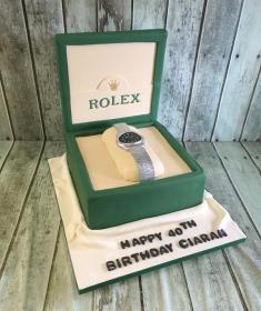 rolex watch cake , jewllery cake  birthday cake dublin ireland