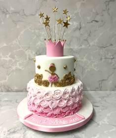 Princess-Ballet-birthday-cake-