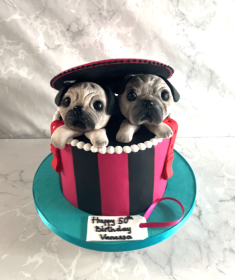 Pug-puppy-birthday-cake