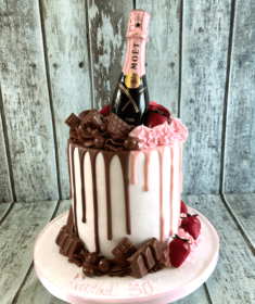 diffrent-colour-drip-birthday-cake-with-champagne