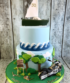 sailing-and-motorbike-activity-birthday-cake-