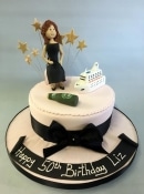 50th Birthday cake Lady