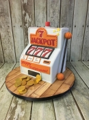 slot machine birthday cake