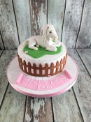 horse pony birthday cake