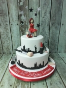 new york  skyline birthday cake