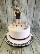 gym weights birthday cake
