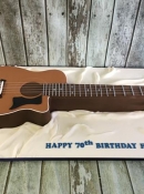 guitar birthday cake