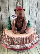 grizzley bear birthday cake