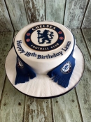 football  chelsea crest birthday cake