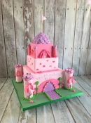 rinncess castle birthday cake