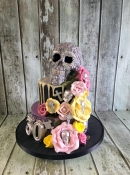 chocolate skull birthday cake