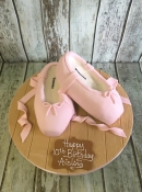 ballet shoe cake pink cake dancers cake girls cake dublin ireland