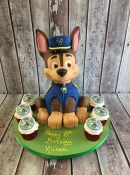 paw patrol 3D chase and cup cakes