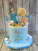 blue wicked cake sweet cake drip cake birthday cake Dublin Ireland blue cake