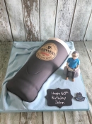 pint of guiness cake , birthday cake , sugar figure dublin ireland