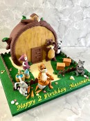 Masha-and-the-Bear-birthday-cake-