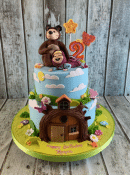 Masha-and-ther-Bear-birthday-cake-
