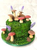 Moss-and-mushroom-birthday-cake-