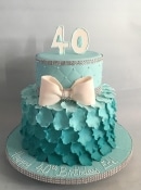 Ombrea 40th Birthday Cake