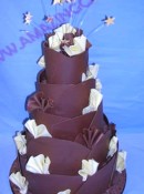 chocolate wrap wedding cake