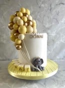 Elephant-and-chocolate-balloons-naming-cake-