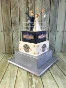 Wrestling ring wedding cake