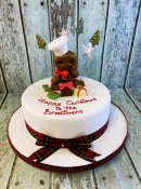 Christmas-cake-with-sugar-Ginger-Bread-man-
