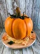 extra large pumpkin wedding cake Halloween