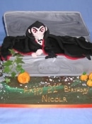 Dracula Halloween cake