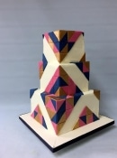 Gatsby,Geometric wedding cake