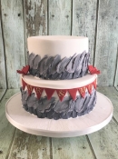 silver sequin ruffles and diamond applique royal icing vintage beautiful ornate specular hand crafted hand painted original design  wedding cake Dublin Ireland bray chocolate red velvet lemon drizzle