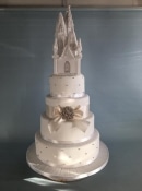 castle wedding cake