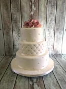 embossed wedding cake