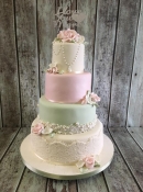 pastal wedding cake
