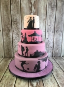 story book wedding cake