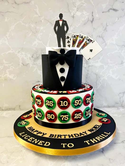 007  James Bond Casino birthday cake