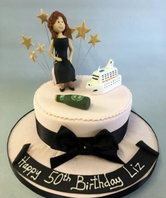 50th Birthday cake Lady