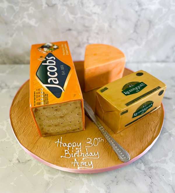Cheeses-and-Jacobs-cream-crackers-birthday-cake-with-Kerrygold-butter-birthday-cake-