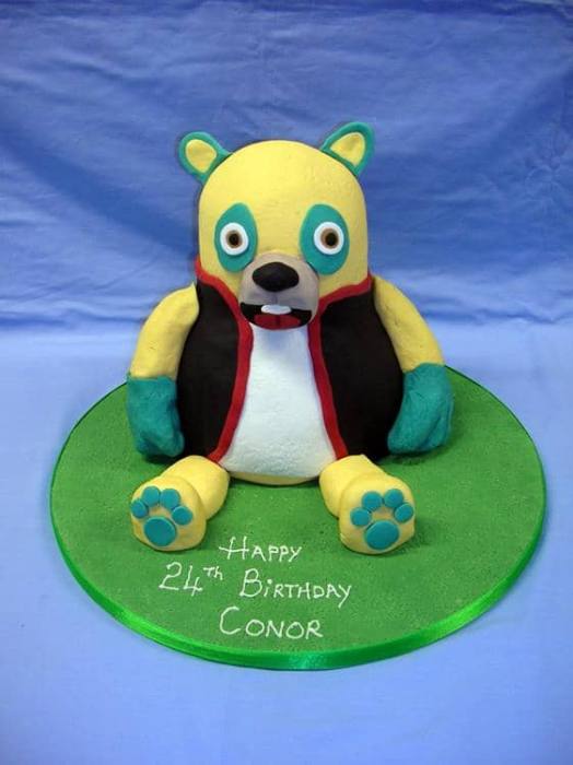 3D Bear birthday cake