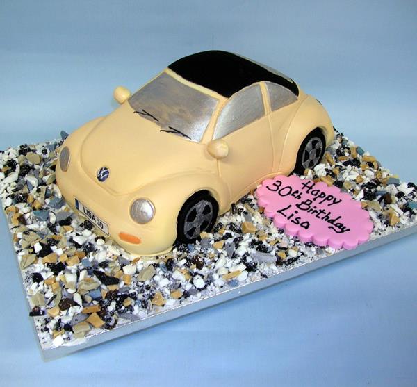 mini car birthday cake