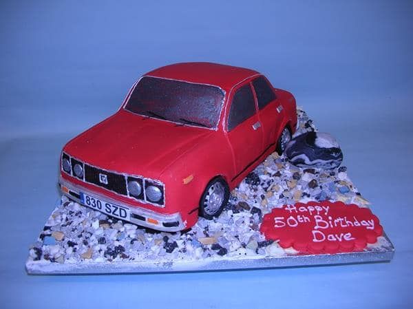 car birthday cake