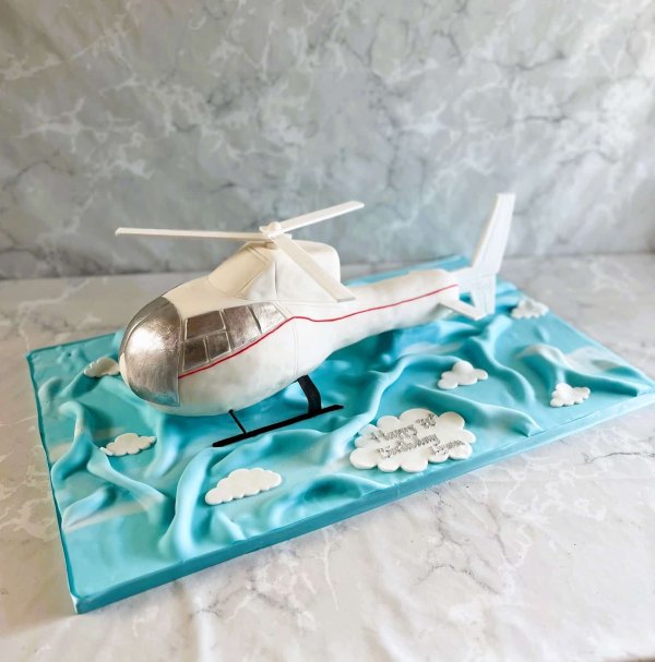 Helicopter-birthday-cake-