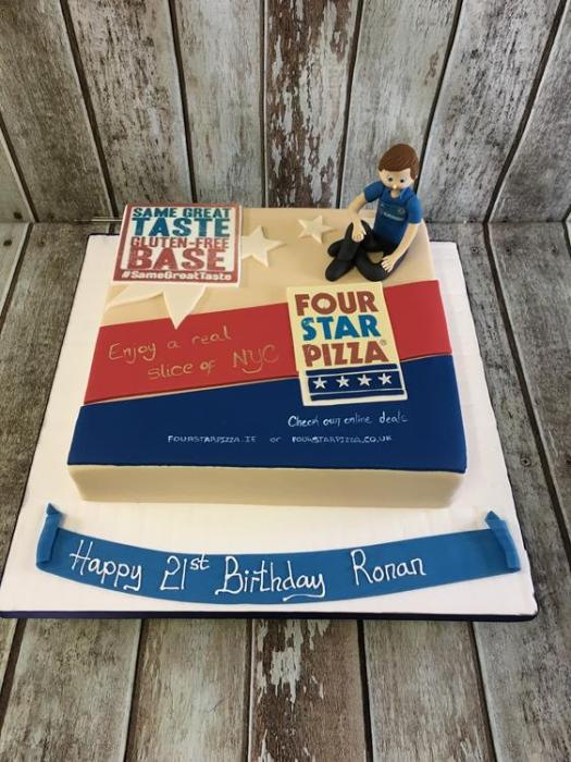 four star pizza birthday cake