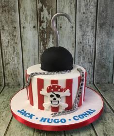 captain hook pirate birthday cake