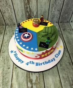 super hero birthday cake marvel dc comics