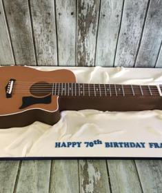 guitar birthday cake